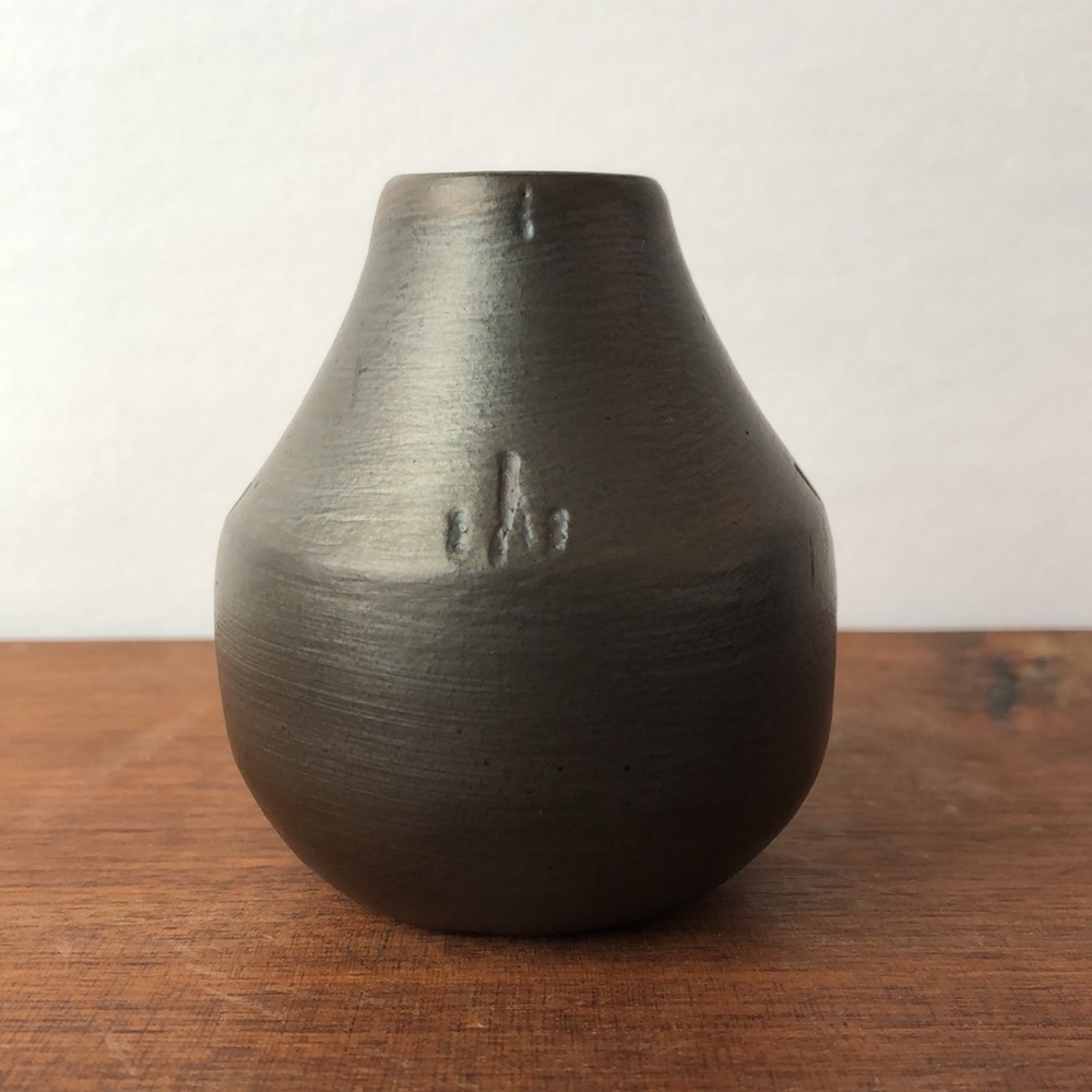 Serrano Signed Art Pottery Miniature Vase - Picture 2 of 5
